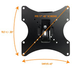 Heavy Duty Full Motion Television Mount for 17- 42 Inch LCD, LED and Plasma Televisions