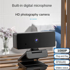 C185 high-definition 1080P desktop laptop digital camera conference online course video with microphone