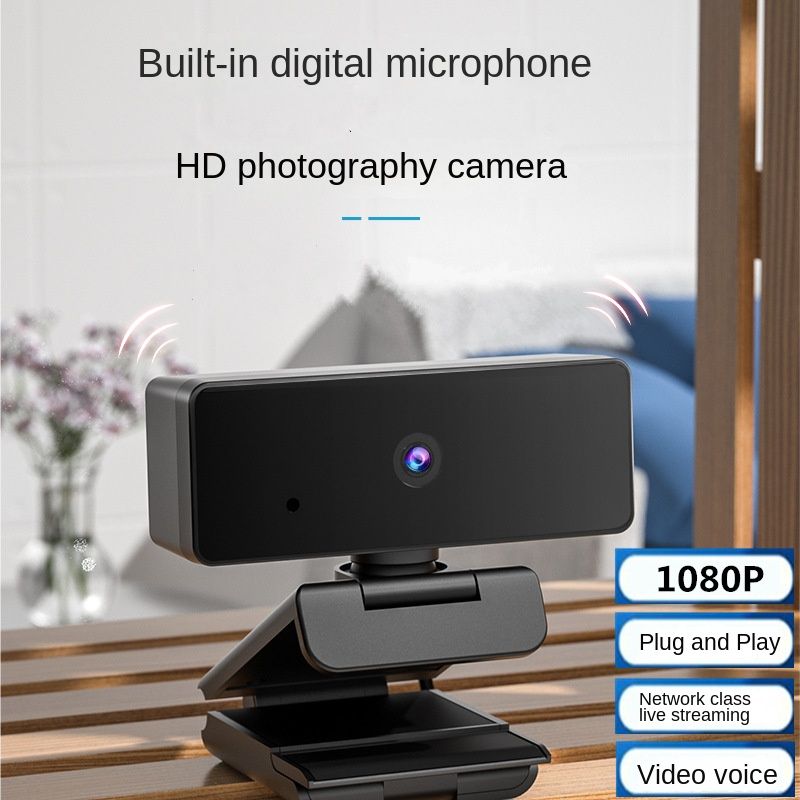 C185 high-definition 1080P desktop laptop digital camera conference online course video with microphone