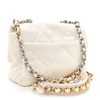 Lambskin Quilted Medium Chanel 19 Flap White
