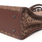 Monogram Jacquard Medium Shopping Bag Chocolate