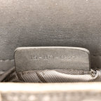 Metallic Lambskin Cannage Mini Lady Dior Silver