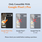 Entronix Clear Screen Protector Compatible with Pixel 7 Pro - 2 Piece Combo