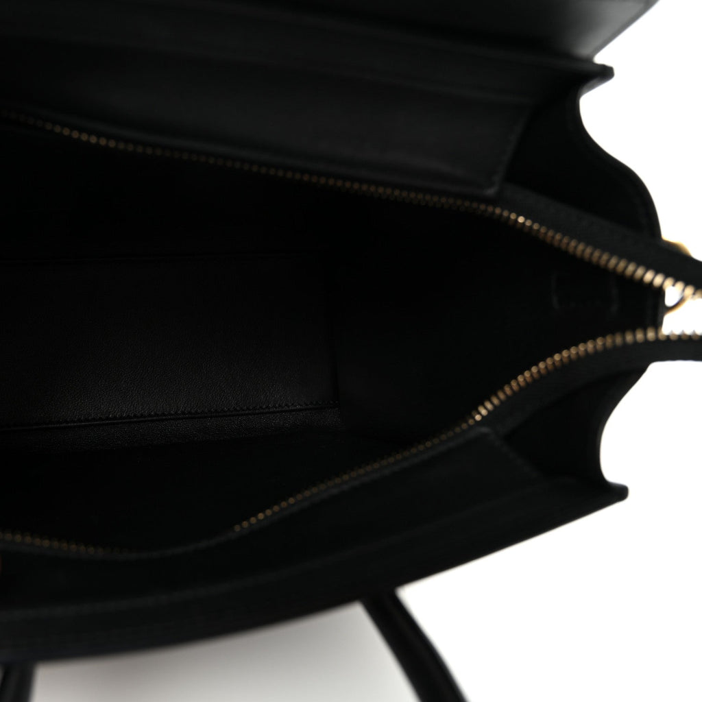 Smooth Calfskin Nano Luggage Black