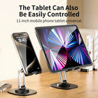 360° Adjustable Universal Tablet and Smartphone Desk Stand with Detachable Arm for Portable Use
