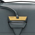 Calfskin Mini Barcelona Shoulder Bag Stone Blue