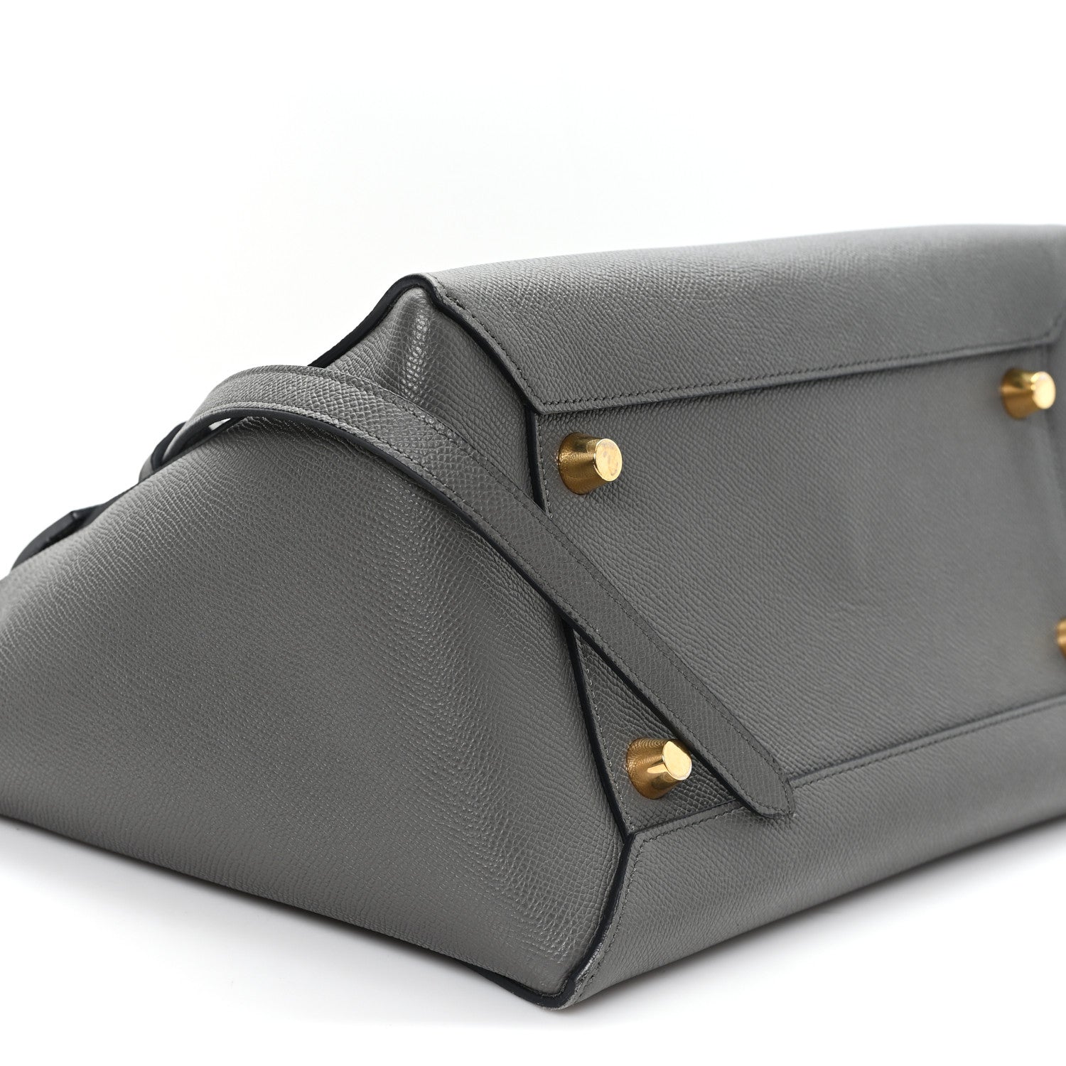 Grained Calfskin Mini Belt Bag Grey