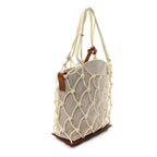 Canvas Calfskin Le Petit Filet Pralu Natural