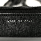 Lambskin Quilted Wallet On Chain WOC So Black
