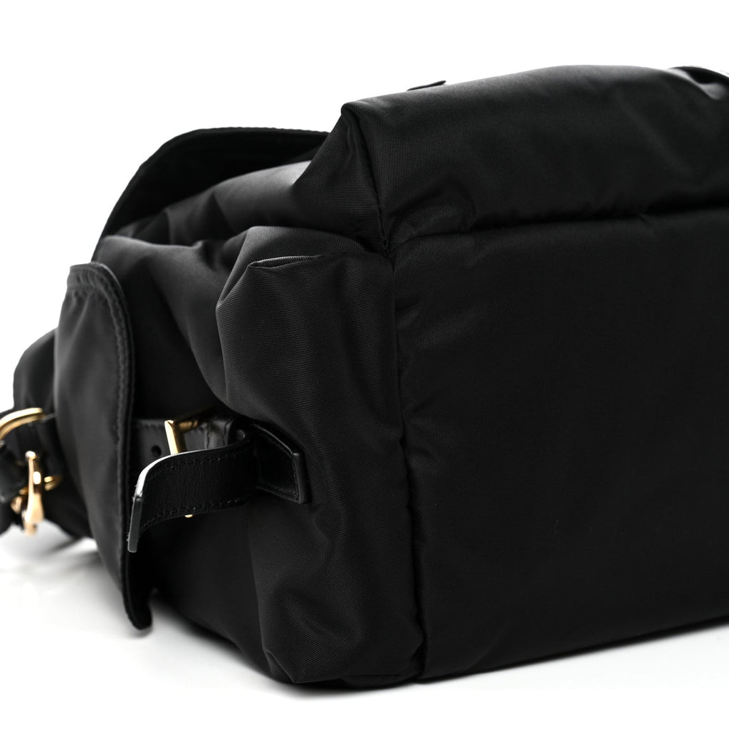Re-Nylon Large Explore Messenger Bag Black