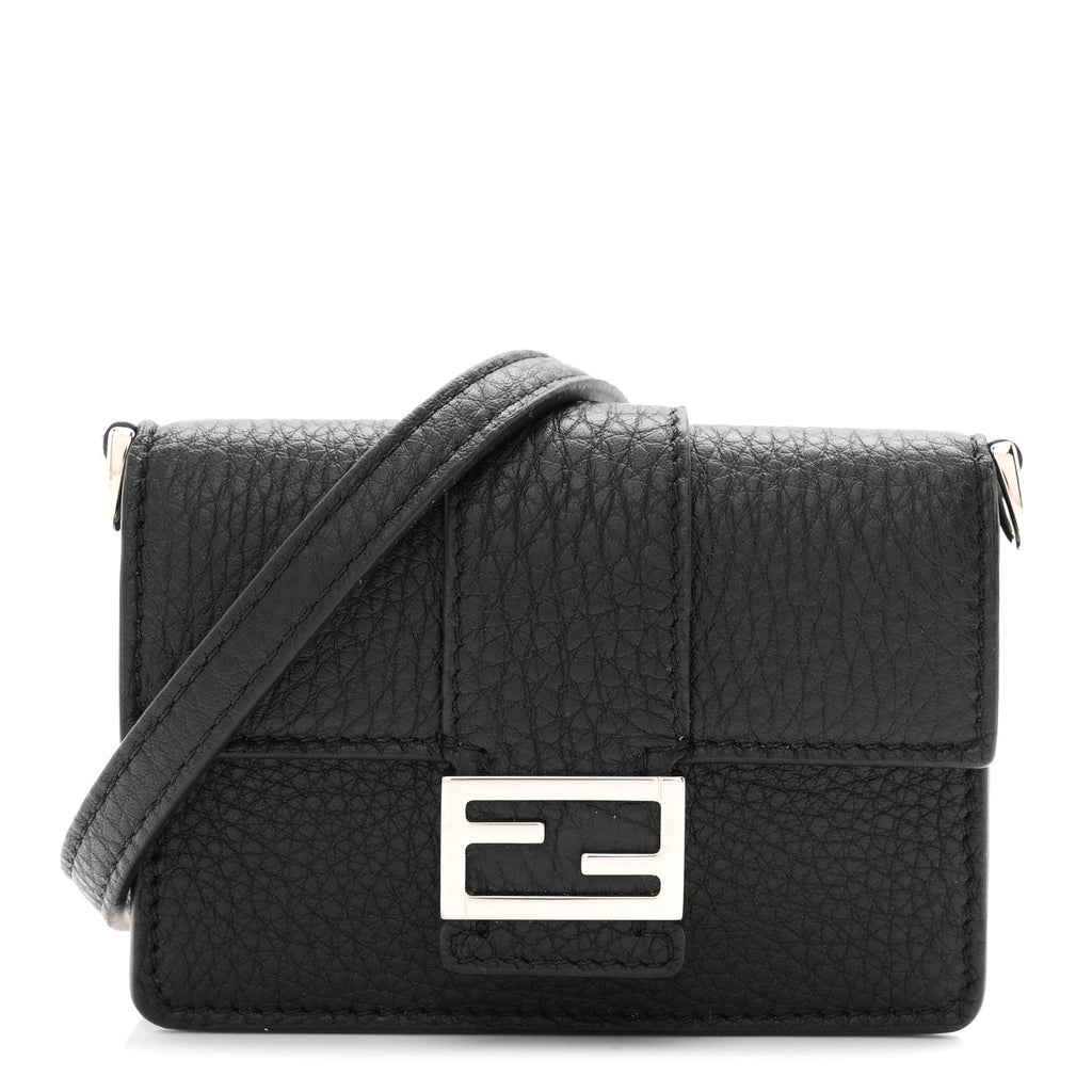 Cuoio Romano Micro Flat Baguette Black