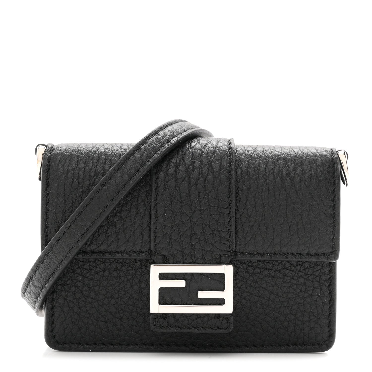 Cuoio Romano Micro Flat Baguette Black