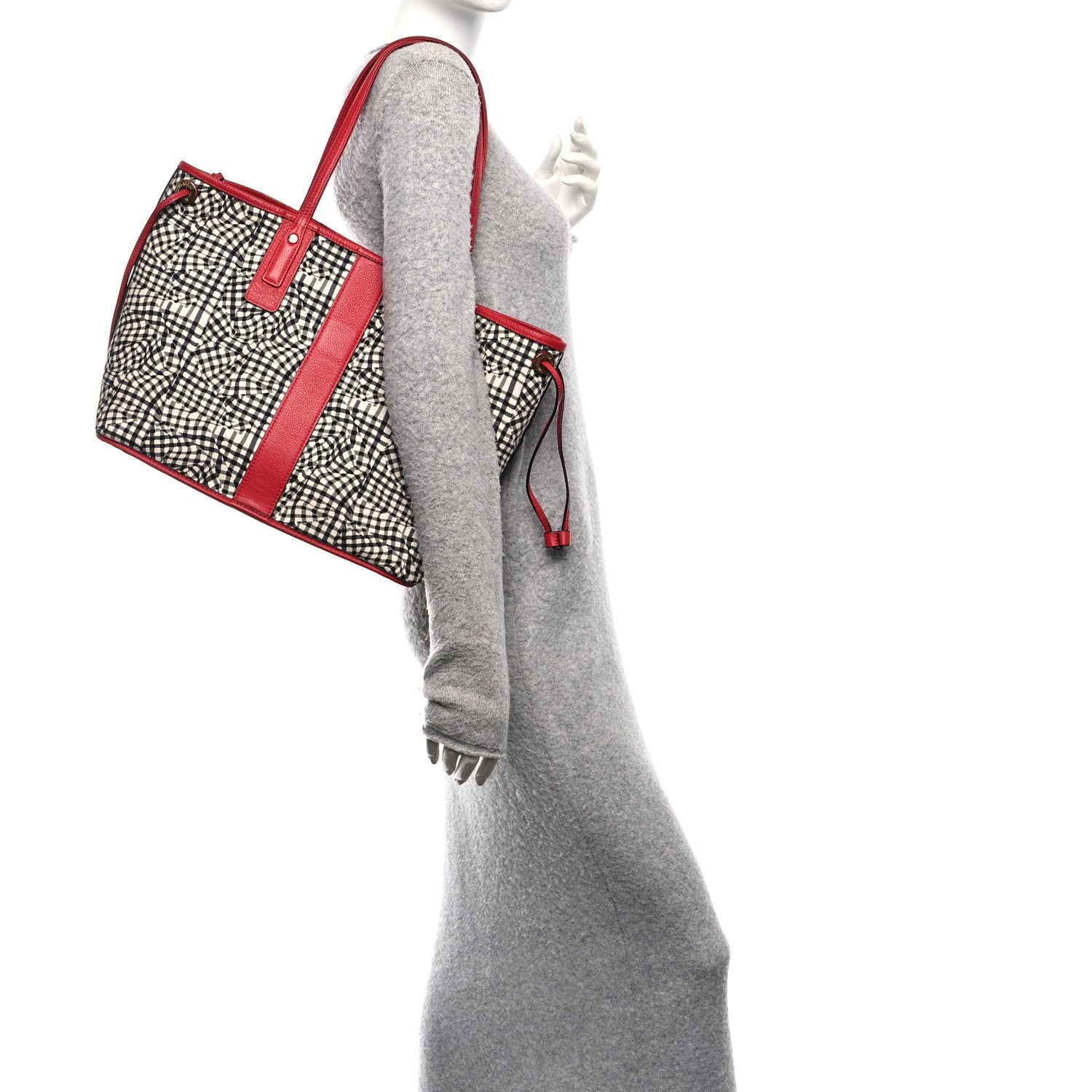 Visetos Medium Liz Reversible Shopper Tote Ruby Red