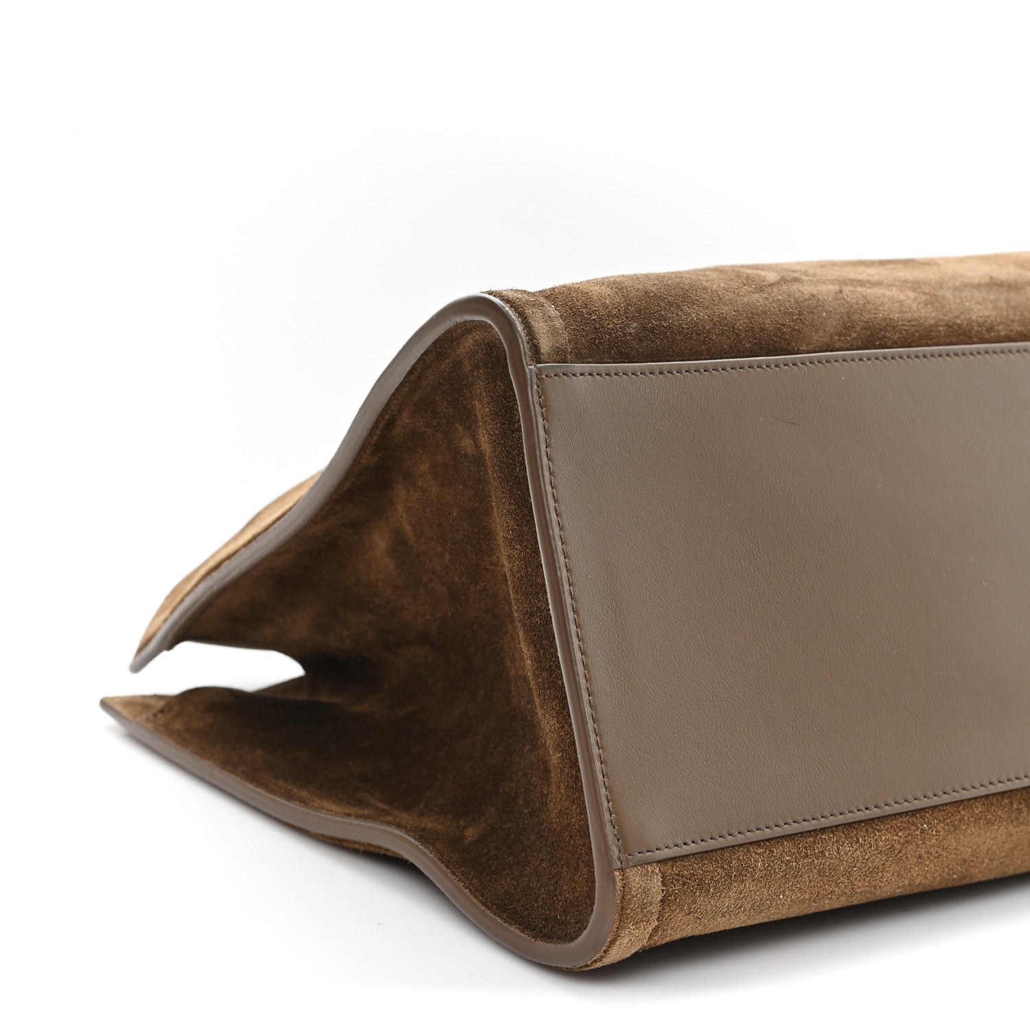 Suede Medium Kit Cabas Khaki