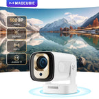 HY310 Auto Focus Mini Outdoor Projector - 1080P Native 4K, 330 ANSI Lumens, Android 11, WiFi 6, Bluetooth 5.4, with Air Mouse