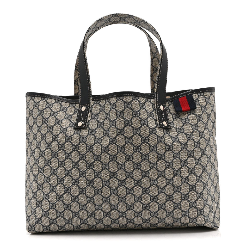 GG Plus Monogram Medium Signature Web Loop Tote Navy