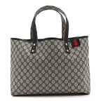 GG Plus Monogram Medium Signature Web Loop Tote Navy
