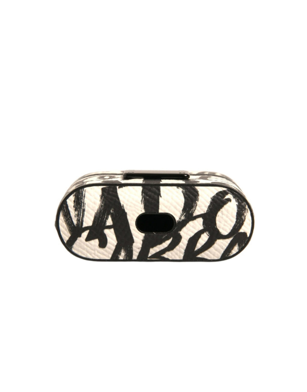 Dolce & Gabbana  Leather Scribble Embossed Logo Airpods Case
