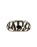 Dolce & Gabbana  Leather Scribble Embossed Logo Airpods Case