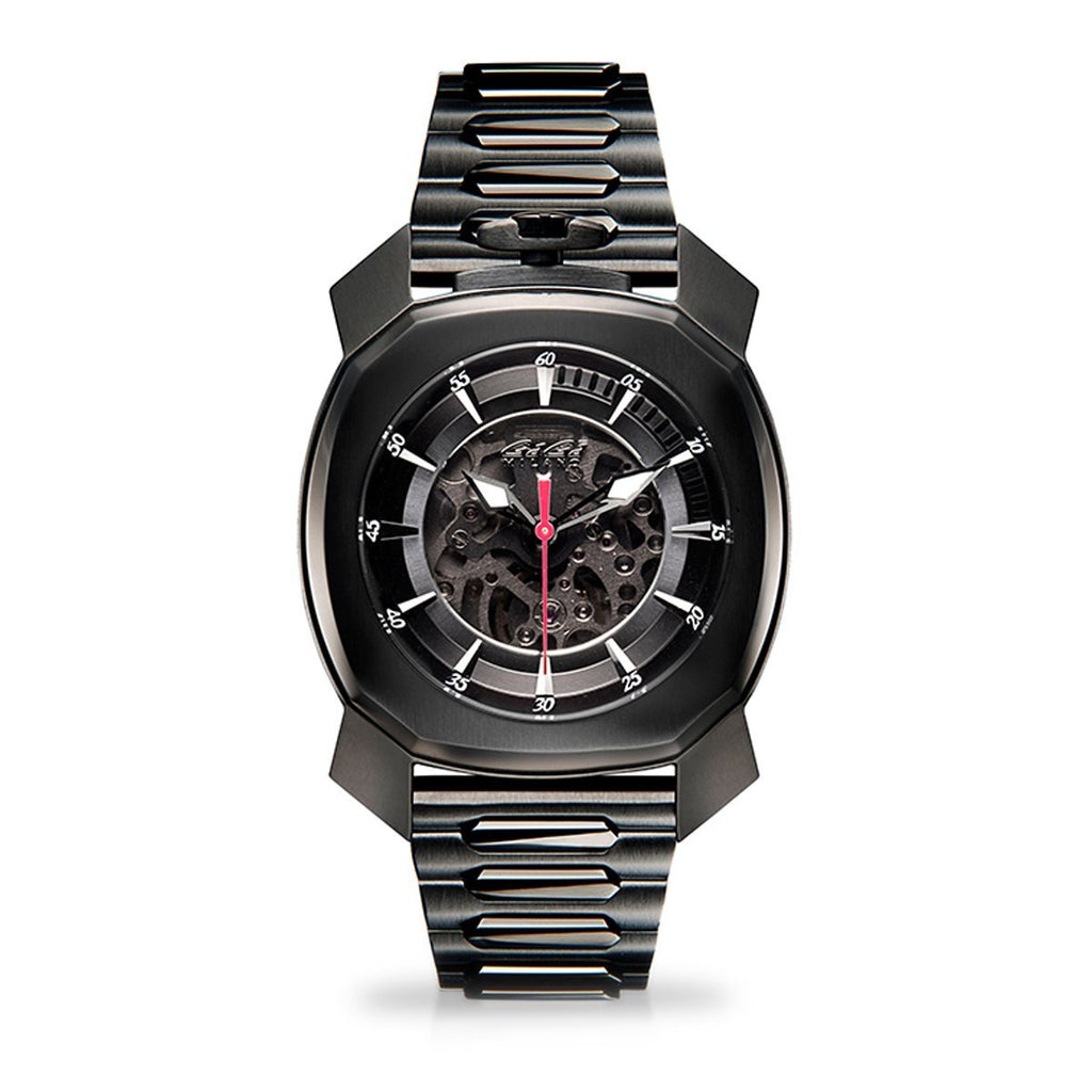 Gaga Milano Automatic Watch Frame_One Skeleton Black PVD