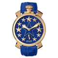 GaGà Milano Watch Manuale 48MM Stars Rose Gold Blue