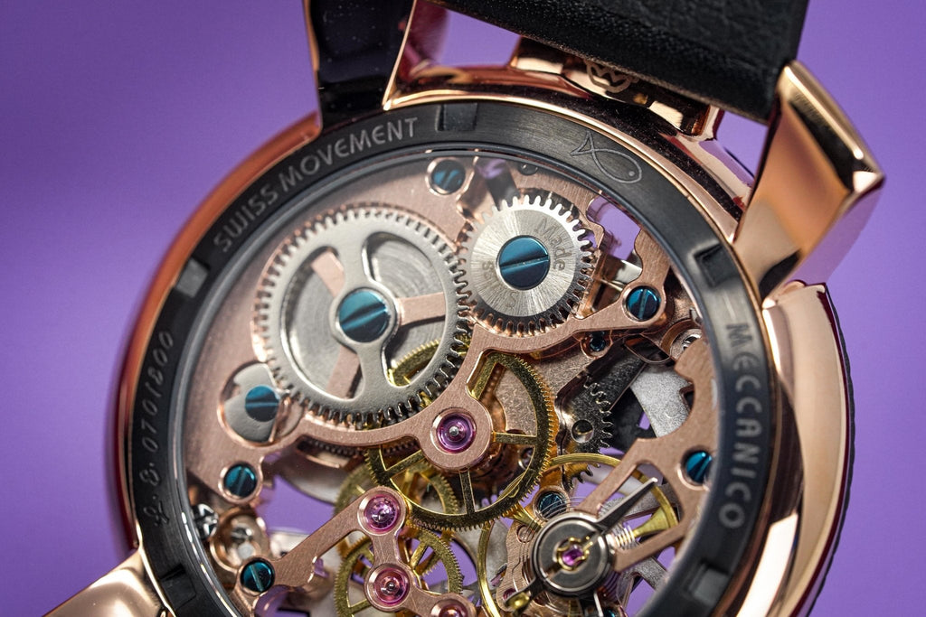 Gaga Milano Watch Neymar Jr. Skeleton Rose Gold Carbon Limited Edition