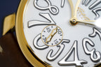 Gagà Milano Watch Manuale 48mm Special Edition Gold Brown