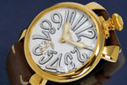 Gagà Milano Watch Manuale 48mm Special Edition Gold Brown
