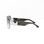 Giles Deacon Sunglasses Shield Silver and Grey