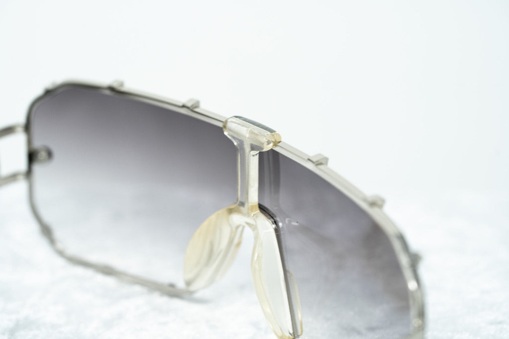 Giles Deacon Sunglasses Shield Silver and Grey