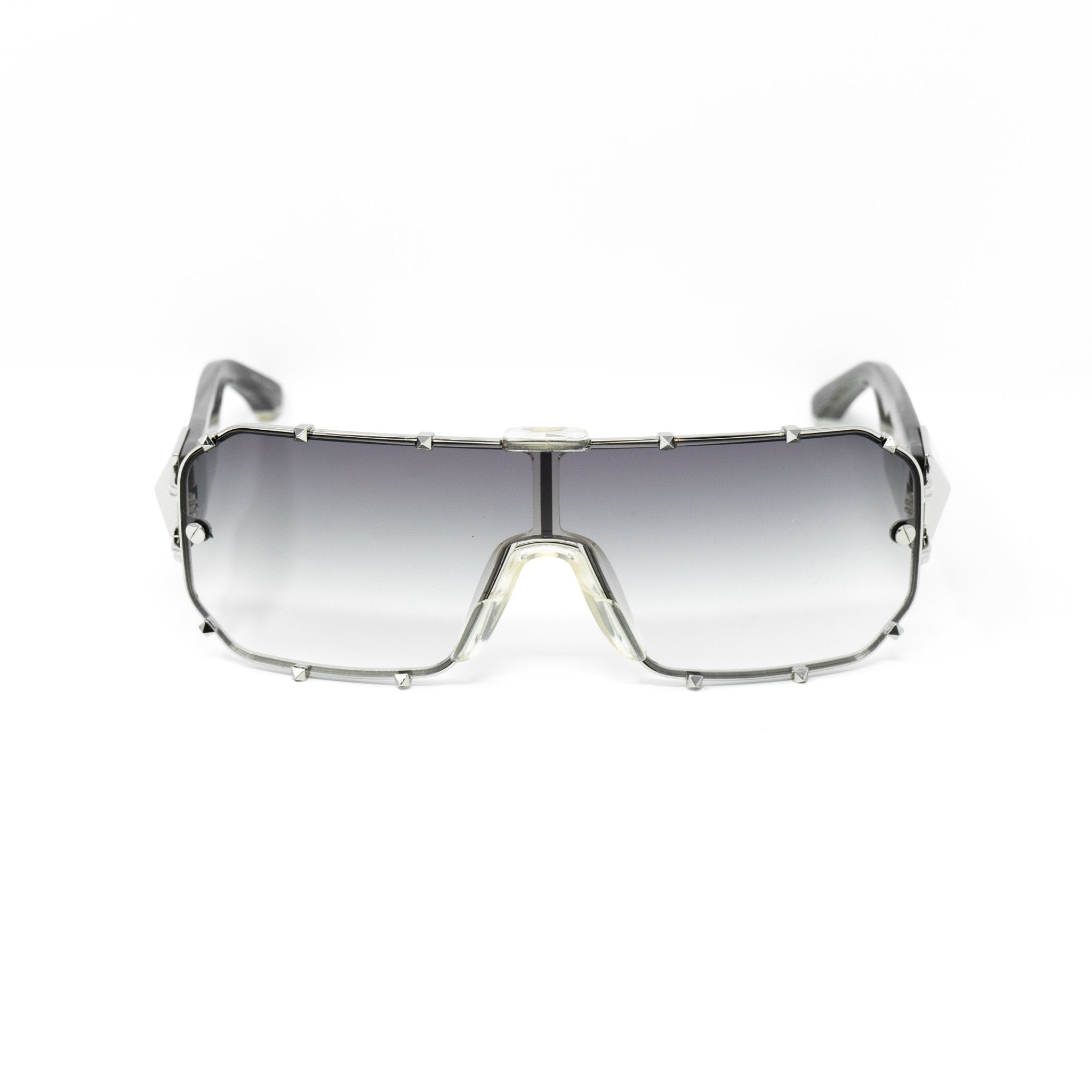 Giles Deacon Sunglasses Shield Silver and Grey