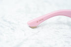 Giles Deacon Sunglasses Shield Pink and Graduated Gold