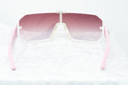 Giles Deacon Sunglasses Shield Pink and Graduated Gold