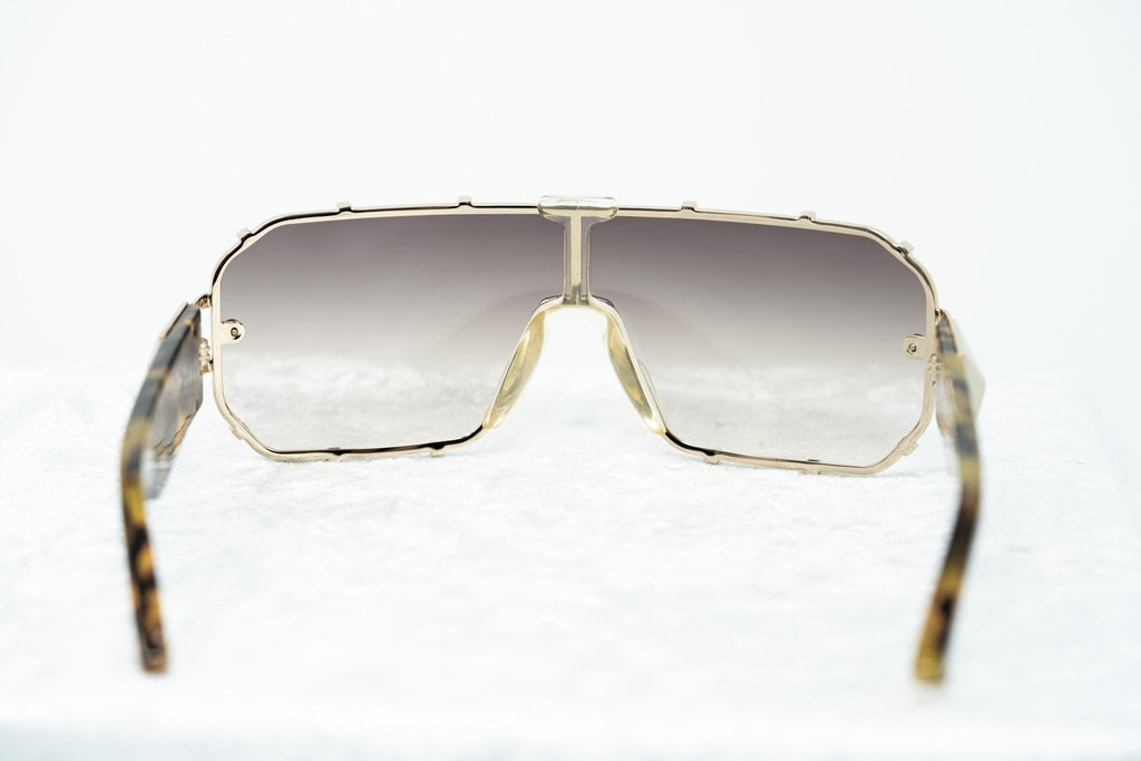 Giles Deacon Sunglasses Shield Tortoise Shell and Brown