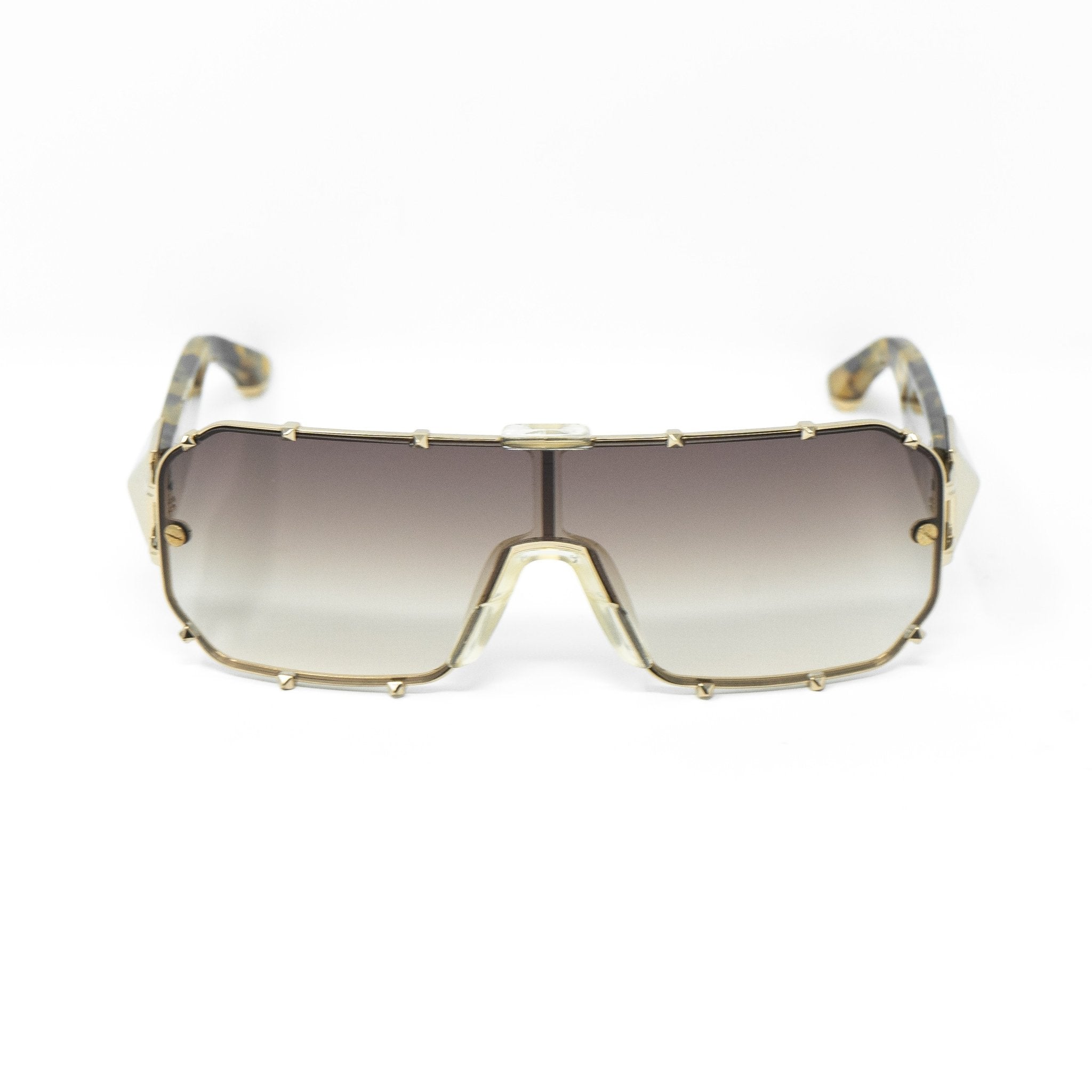 Giles Deacon Sunglasses Shield Tortoise Shell and Brown