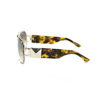 Giles Deacon Sunglasses Shield Tortoise Shell and Brown