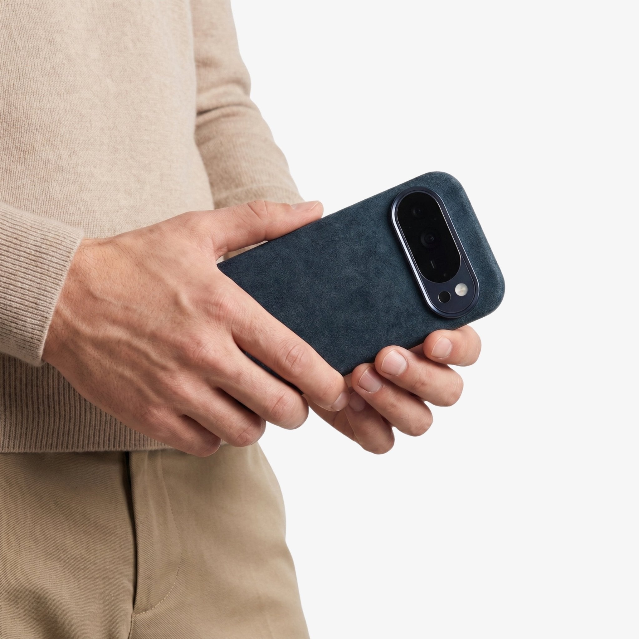 Google Pixel 10 - Alcantara Case - Navy Blue
