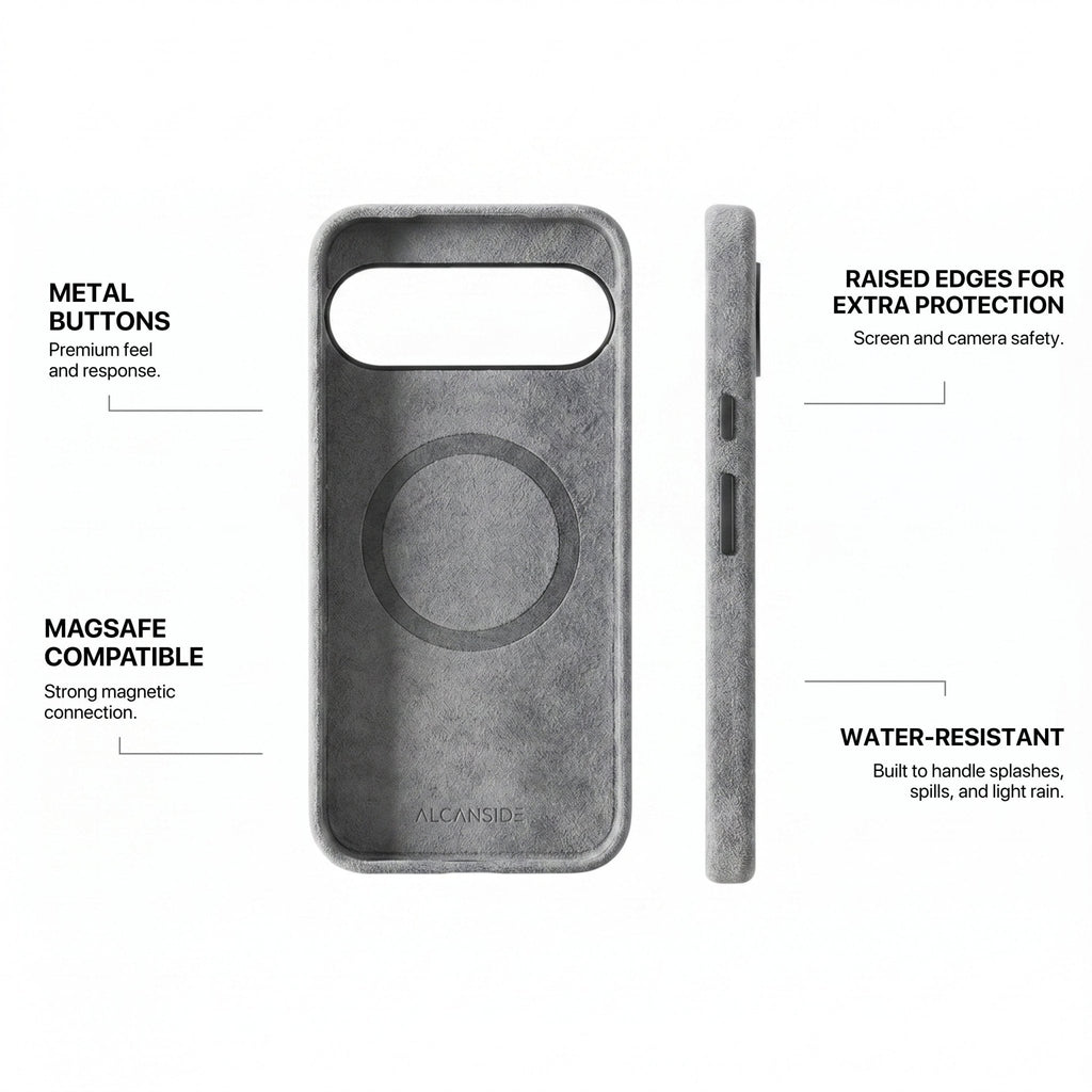 Google Pixel 10 Pro - Alcantara Case - Nardo Gray