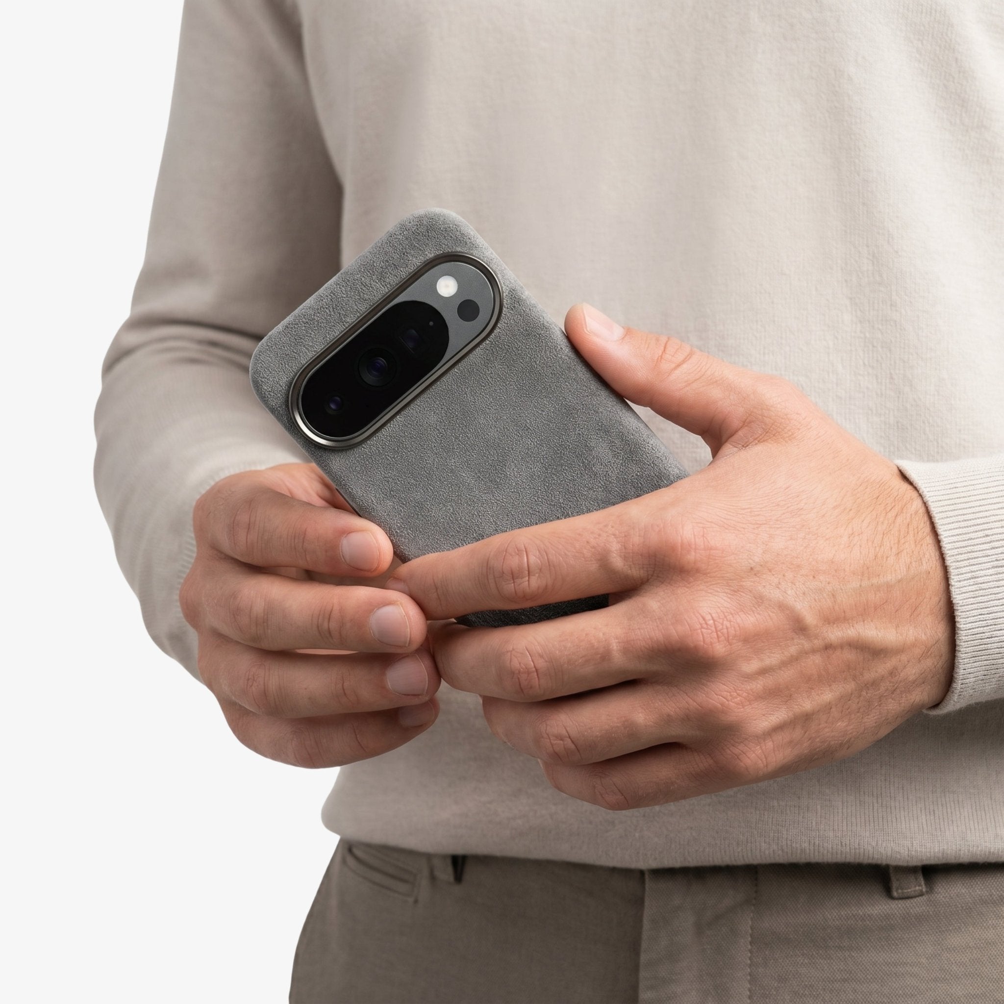 Google Pixel 10 Pro - Alcantara Case - Nardo Gray