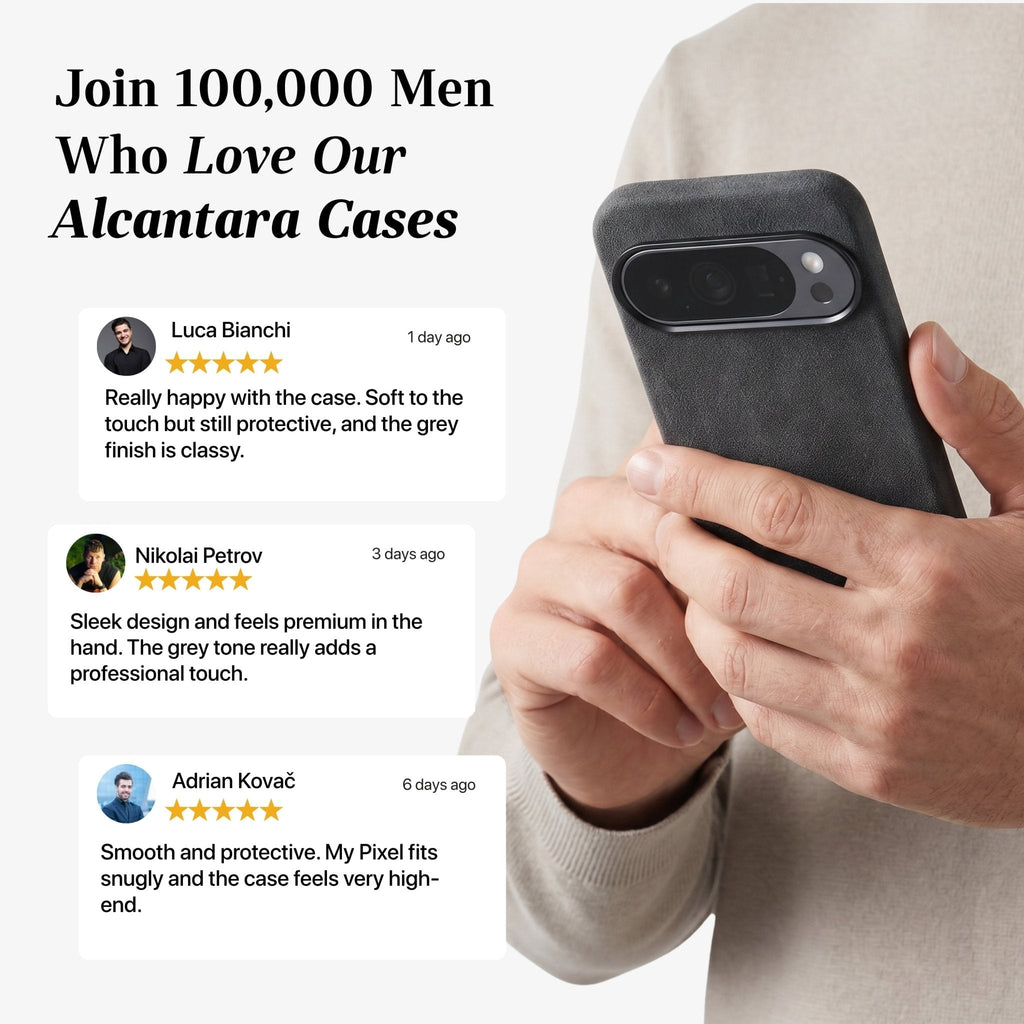 Google Pixel 10 Pro - Alcantara Case - Space Grey