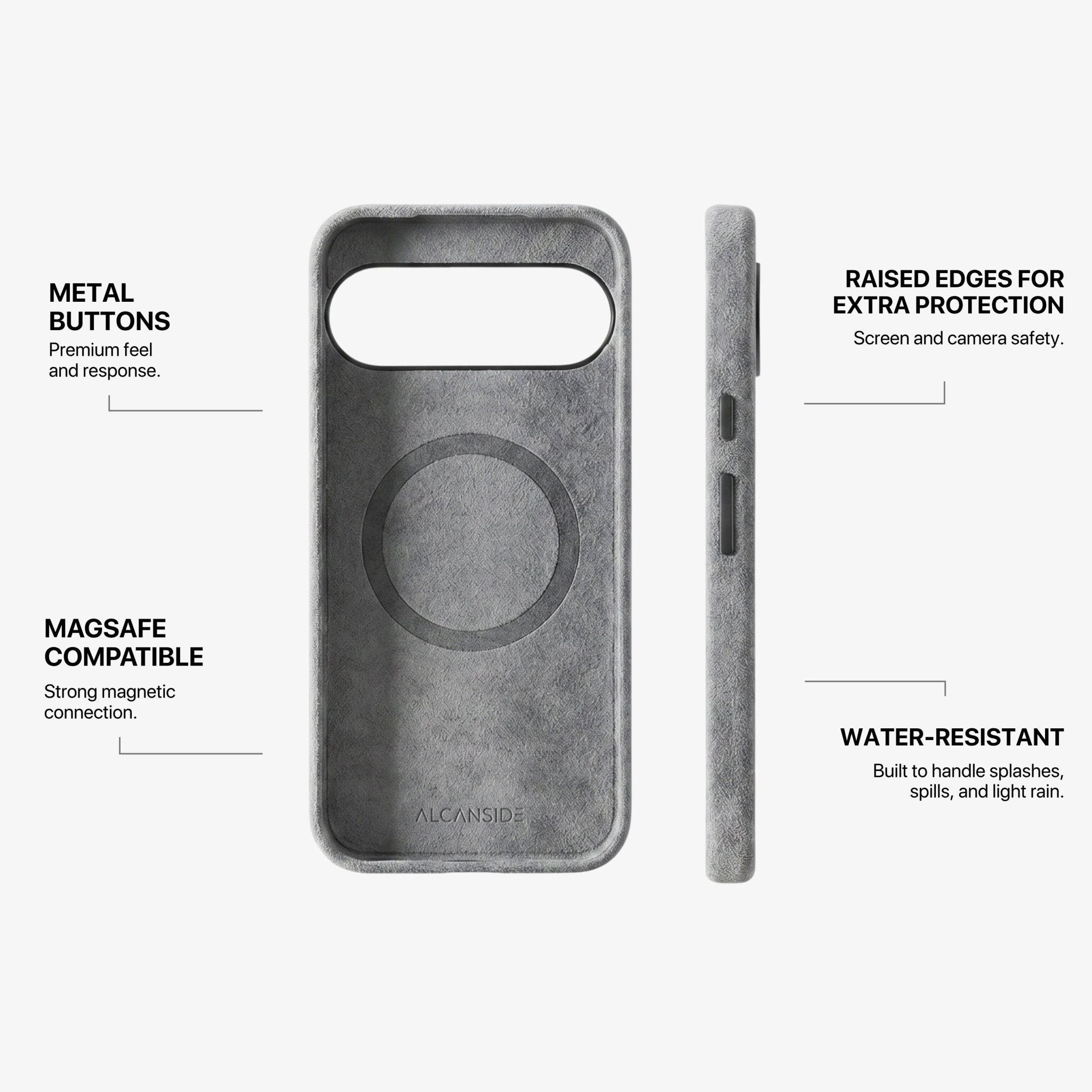 Google Pixel 10 Pro XL - Alcantara Case - Nardo Gray