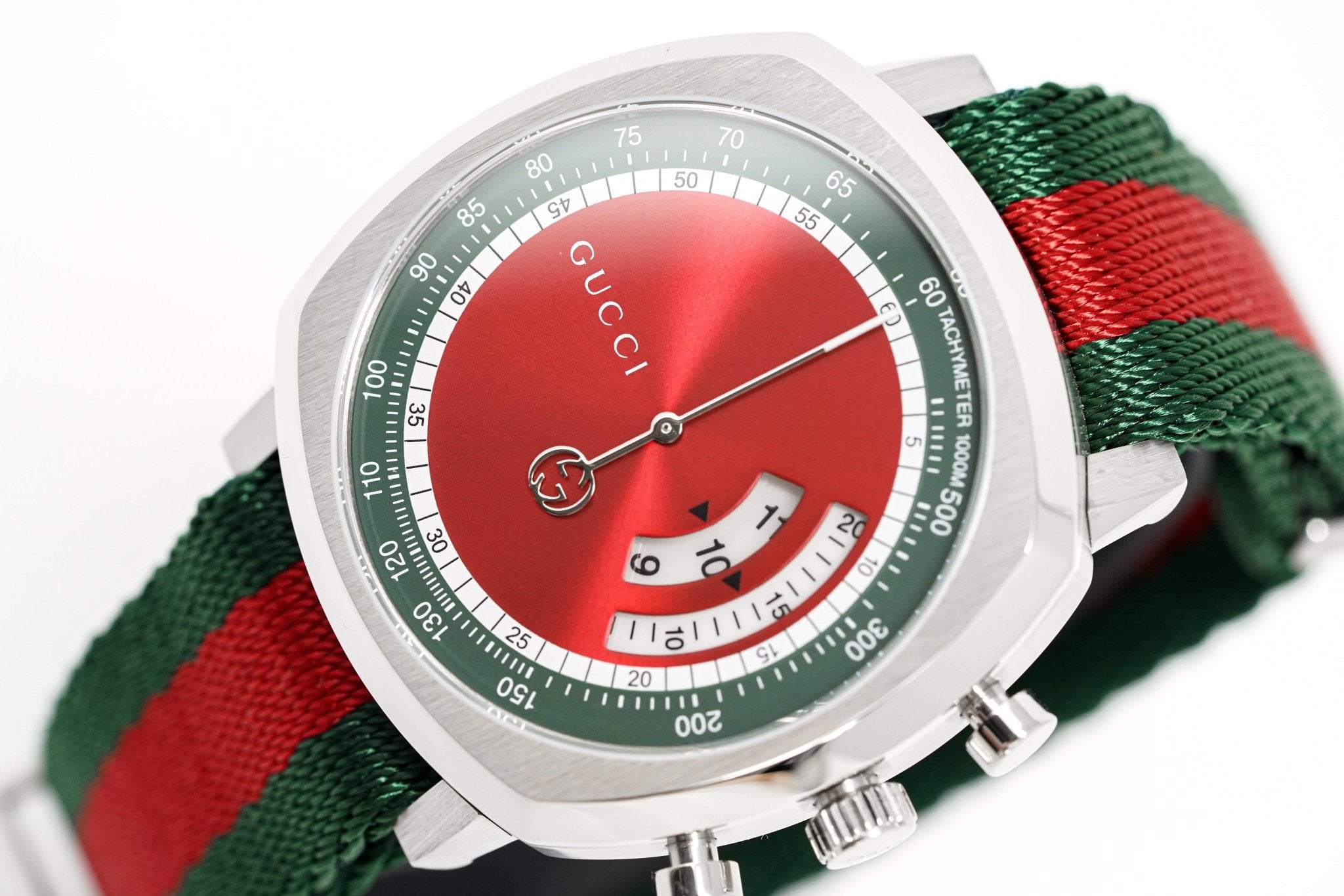 Gucci Grip Watch 40mm Red Green