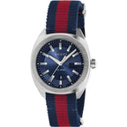 Gucci Men's Watch GG2570 Blue Canvas