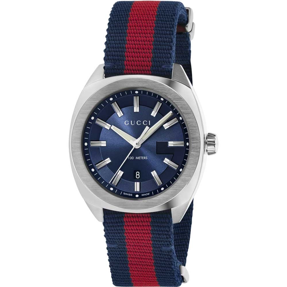 Gucci Men's Watch GG2570 Blue Canvas