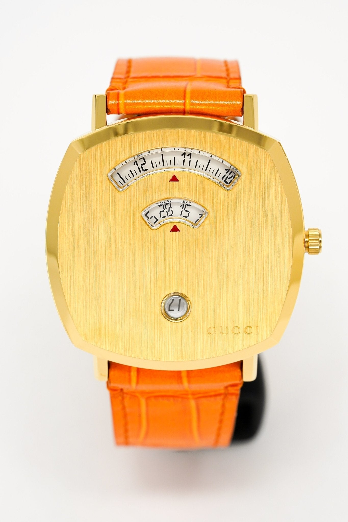 Gucci Watch Grip 38mm Gold PVD Orange