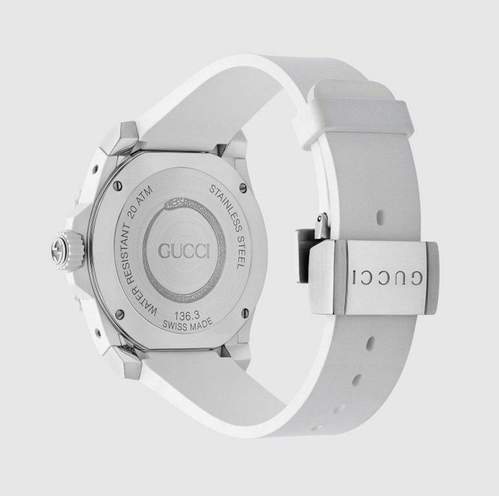Gucci Watch Dive 40mm Snake White