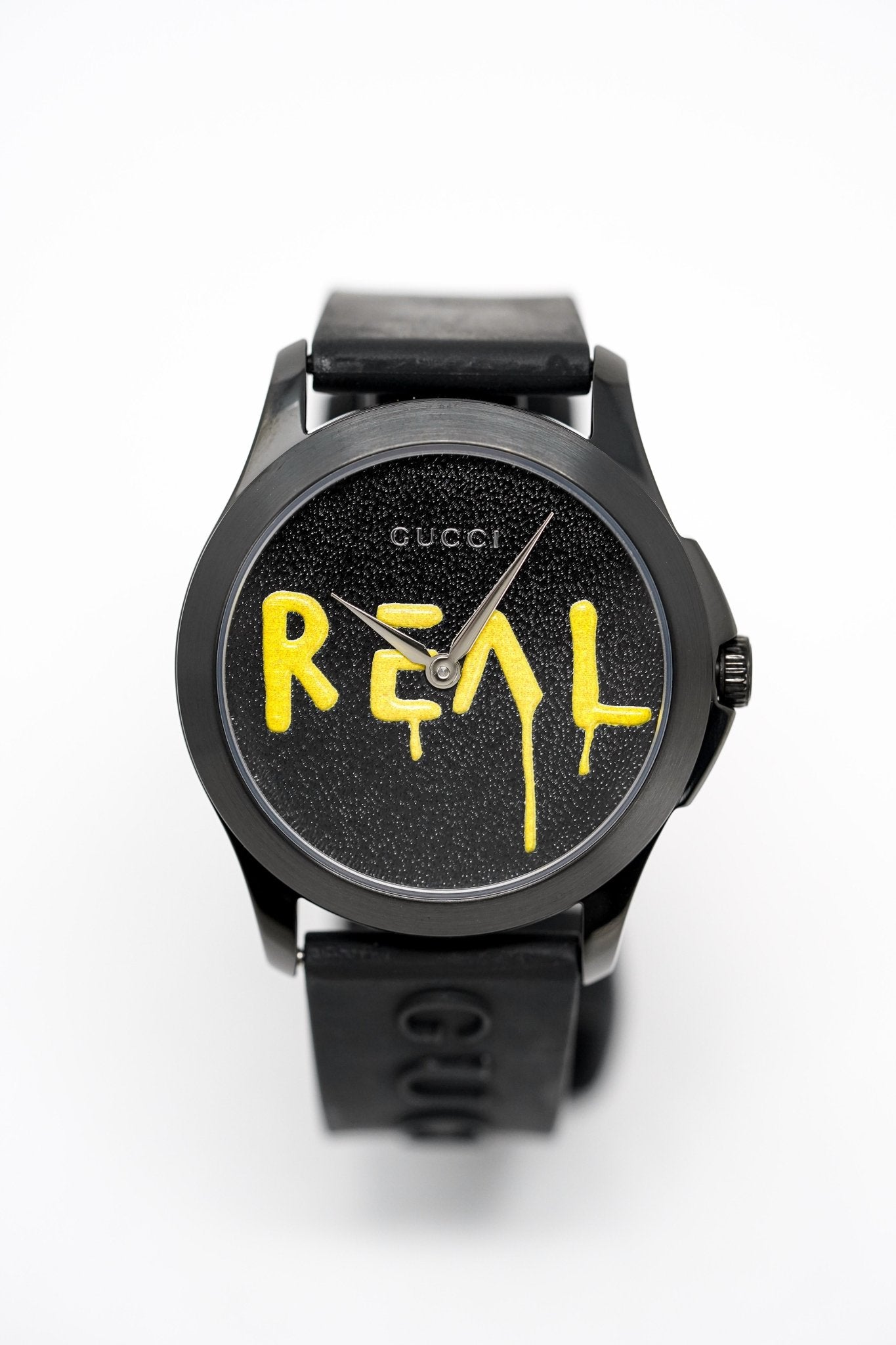 Gucci Watch G-Timeless 38mm Real Black Yellow