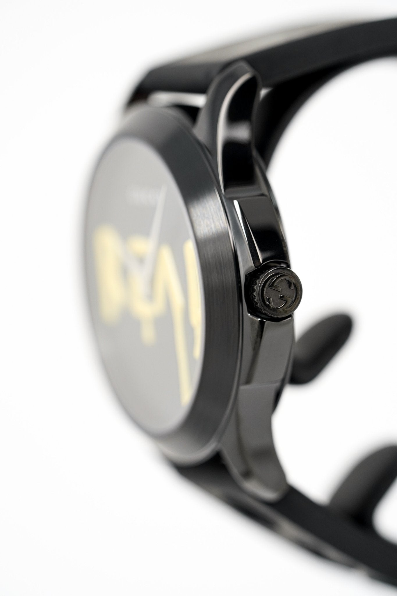 Gucci Watch G-Timeless 38mm Real Black Yellow