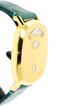 Gucci Watch Grip 38mm Yellow Gold Green Alligator