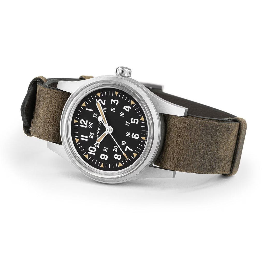 Khaki Field Mechanical 250 | 36mm, Fabric & Leather Straps, Black Dial